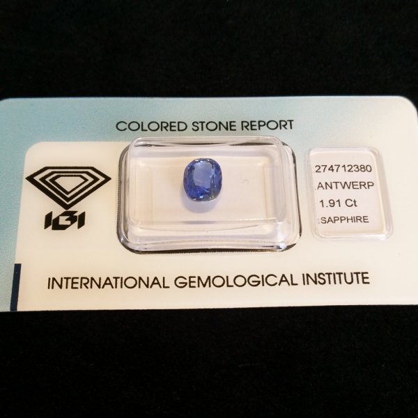 Blue Ceylon Sapphire - 1.91 carat
