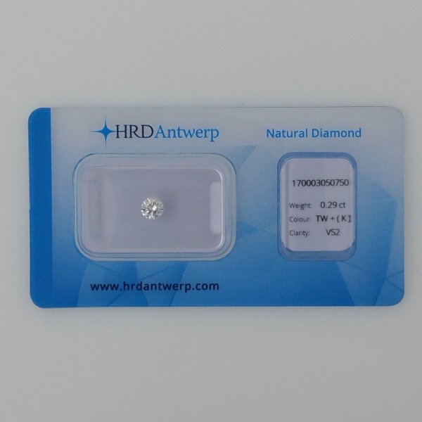 Natural diamond - 0.29 carat K/VS2